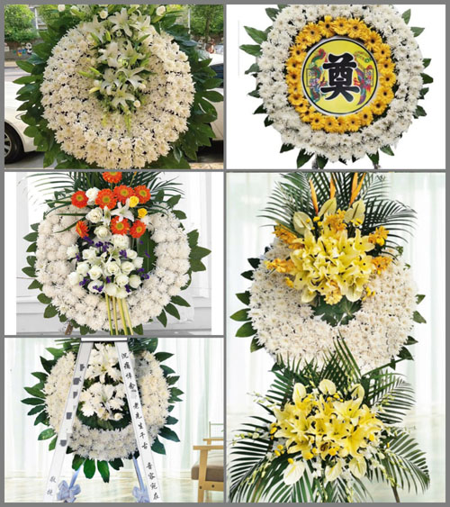 山西长治武乡县蟠龙镇胡兰岭村花圈速递